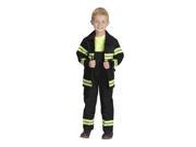 Kids Jr Kids Firefighter Costume Black 8 10