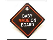Baby On Board Sign 5 x5 Window Sign Baby Made On Board