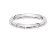 925 Sterling Silver 3mm Dome Comfort Fit Wedding Band