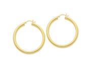 925 Yellow Gold Flashed Silver Patterned Hollow Round Hoop Earrings 4x38MM
