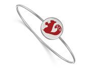 925 Silver Red Enamel Squirrel Initials Alpha Gamma Delta Bangle Bracelet