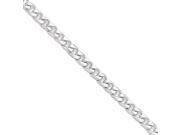 925 Sterling Silver 3.5mm wide Solid and Polished Curb Chain Bracelet