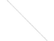 925 Sterling Silver 1.5mm wide Twisted Singapore Chain Anklet Ankle Bracelet