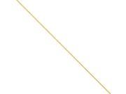 14K Yellow Gold 1.3mm wide Solid and Polished Franco Chain Bracelet