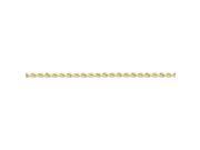 10K Yellow Gold 2.5mm wide Solid Handmade and Diamond cut Rope Chain Bracelet