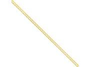 14K Yellow Gold 5.25mm wide Solid and Polished Curb Chain Bracelet