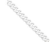925 Sterling Silver 15mm wide Solid Polished Curb Chain Anklet Ankle Bracelet