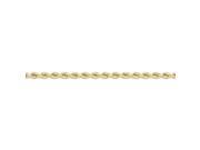 14K Yellow Gold 4mm wide Solid Rope Chain Anklet Ankle Bracelet