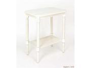 Whitewash Side Table with Shelf Console Tables by Wayborn