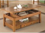 Coffee Lift Top Table in Oak Finish by Coaster