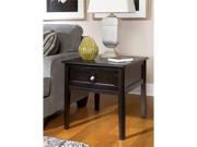 Henning Rectangular End Table in Almost black Painted Finish