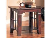 Cherry Finish End Table by Coaster Furniture