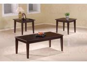 3 Piece Occasional Table Set in Cappuccino Finish by Coaster Furniture