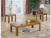 3 Piece Set Oak Occasional Table Set by Coaster Furniture