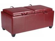 Metro Storage Ottoman with Dual Tray and Seats
