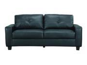 Jasmine Rich Black Leather Sofa by Coaster