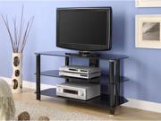42 TV Stand in Chrome Black Finish by Innovex