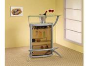 Bar Table in Silver Finish by Coaster Furniture