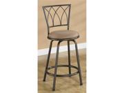 24 H Barstool in Dark Coffee Finish Set of 2 by Coaster Furniture
