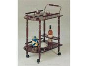 Serving Cart in Brass Finish by Coaster Furniture