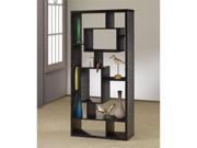 Room Divider Shelf In Black Oak Finish by Coaster Furniture