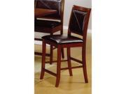 Walnut Finish Counter Height Chair Set of 2 by Coaster Furniture
