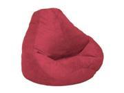 Soft Suede Luxe Adult Beanbag in Lipstick Finish by American Furniture Alliance