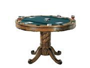 Three In one Chestnut Poker Bumper Pool Dining Table by Coaster Furniture