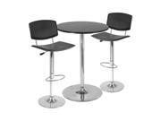 Spectrum 3Pc Pub Table Set 28 Round Table With 2 Airlift Stools By Winsome Wood