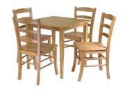 Groveland 5 Pc Dining Table With 4 Chairs By Winsome Wood