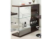 Contemporary Bar Table in Cappuccino by Coaster Furniture