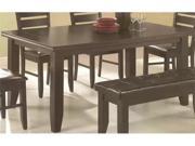 Page Contemporary Rectangular Semi Formal Dining Table by Coaster