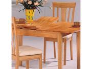 Davie Rectangle Leg Table with Butterfly Leaf in Warm Natural Finish by Coaster