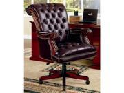 Traditional Styled Leather Like Vinyl Home Office Executive Chair by Coaster Furniture