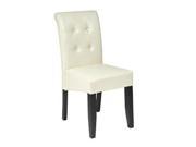 Metro Button Back Parson Leather Dining Chair