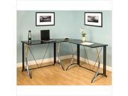 Monterey LS Corner Desk in Chrome and Black by Studio Designs