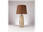 HALDIS BROWN CREAM TABLE LAMP 2 CTN by Ashley Furniture