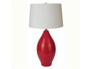 28 Ceramic Table Lamp Red By ORE