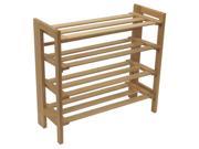 Winsome Shoe Rack 4 Tier in Natural 81228