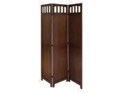 3 Panel Wood Folding Screen By Winsome Wood