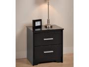 Coal Harbor Night Stand in Black By Prepac