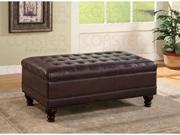 Leather Storage Ottoman Bench by Coaster Furniture