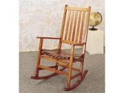 Oak Finish Porch Rocker by Coaster Furniture