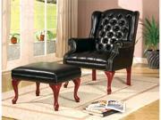 Wing Chair in Dark Brown by Coaster Furniture
