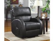 Power Lift Recliner in Black Leather by Coaster