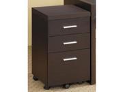 Bicknell Mobile File Cabinet in Dark Cappuccino by Coaster