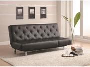 Contemporary Sofa Bed Black by Coaster