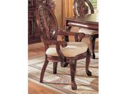 Master Arm Chair in Cherry Finish Set of 2 by Coaster Furniture