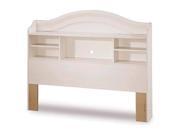 Summer Breeze Full Bookcase Headboared in White Wash By South Shore Furniture