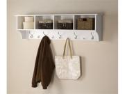 White 60 Wide Hanging Entryway Shelf